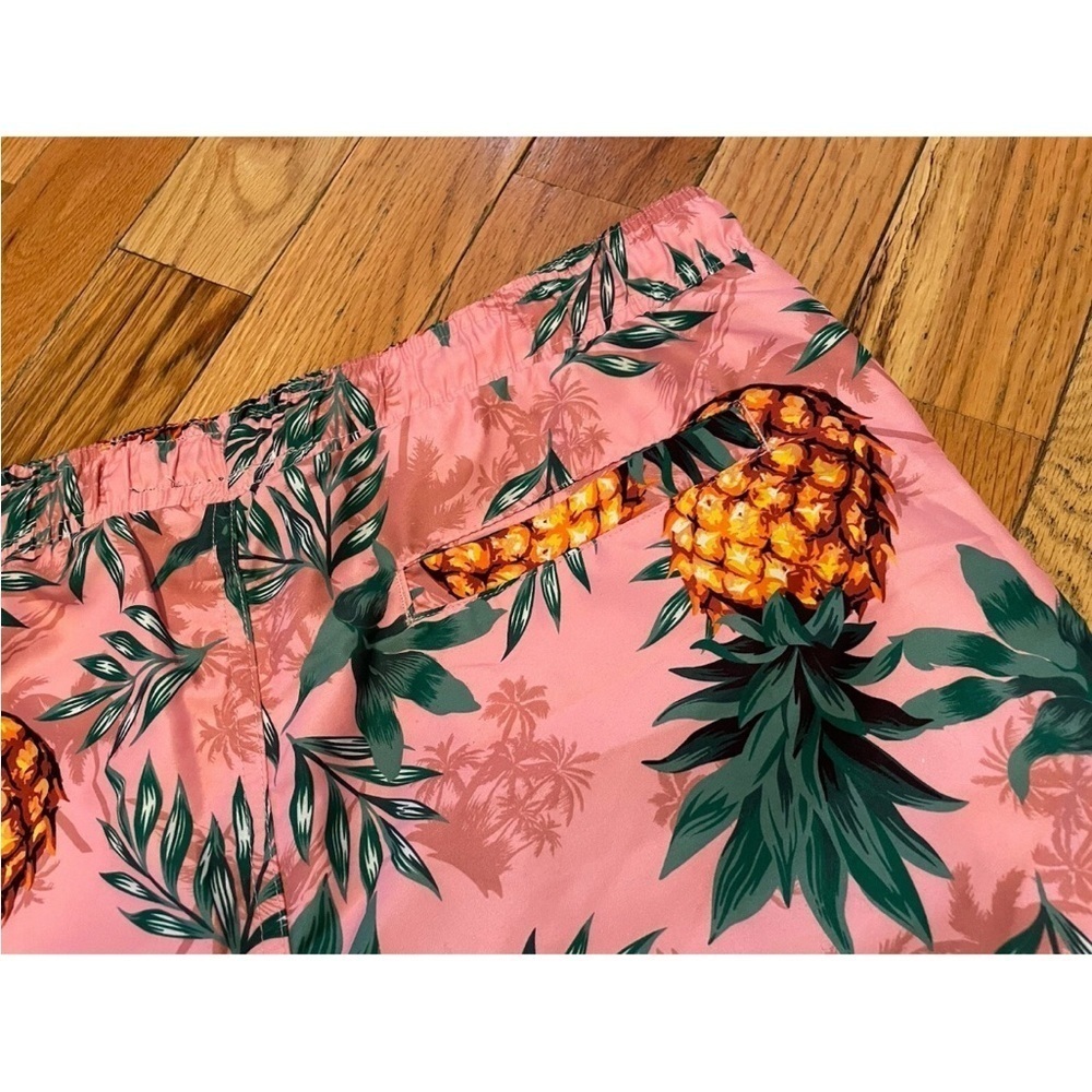 Surf Society Swimwear Pink Pineapple Board Surf Swim Shorts Men’s Size XL - Picture 5 of 14